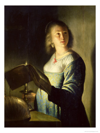 Young Woman with a Candle