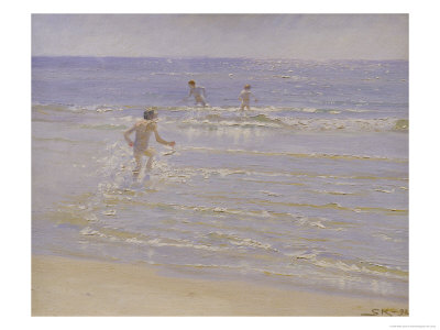 Sunshine at Skagen: Boys Swimming, 1892 (Study)