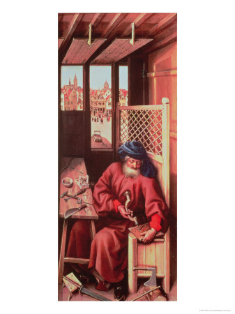 St. Joseph Portrayed as a Medieval Carpenter from the Merode Altarpiece circa 1425