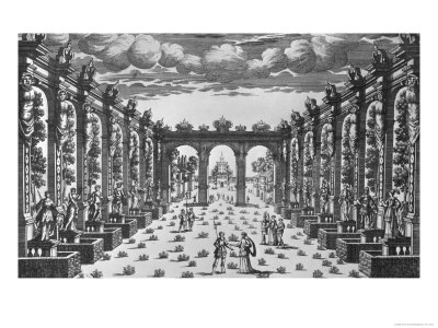 Stage Design by Giacomo Torelli (1608-78) for the Opera "Venere Gelosa" Performed in 1643