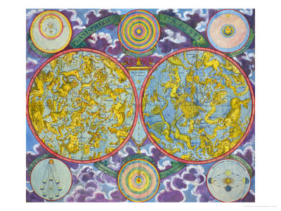 Celestial Map of the Planets