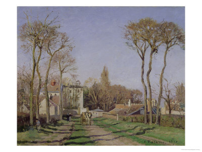 Entrance to the Village of Voisins, Yvelines, 1872