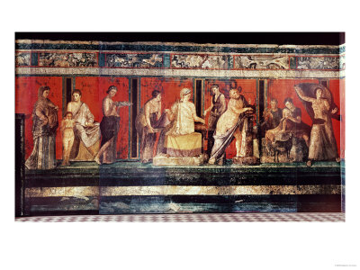 The Hall of Mysteries, Pompeii, 79 AD