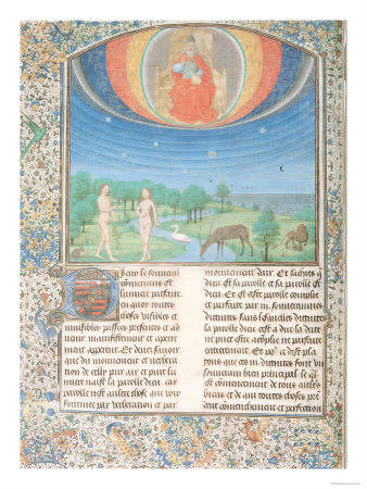Earthly Paradise, from a Book on the Seven Ages of the World (Miniature)