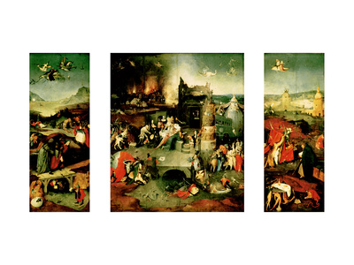 Triptych: the Temptation of St. Anthony