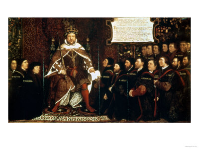 Henry VIII Handing over a Charter to Thomas Vicary, 1541