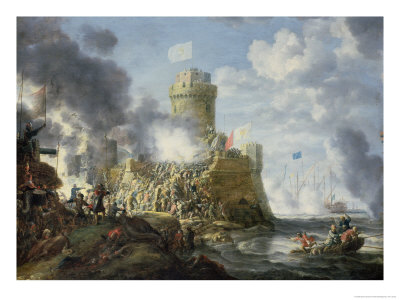 Turks Storming a Seaport, 1641