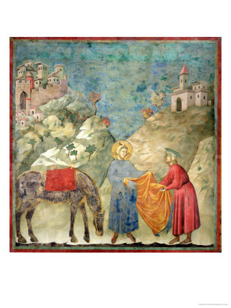 St. Francis Gives His Coat to a Stranger, 1296-97