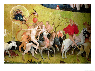 Buy The Garden of Earthly Delights: Allegory of Luxury, Central Panel of Triptych at AllPosters.com