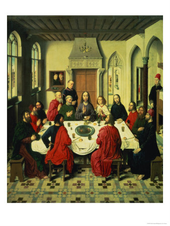 The Last Supper, Central Panel from the Altarpiece of the Last Supper, 1464-68