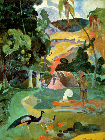 Matamoe Or, Landscape with Peacocks, 1892 Posters