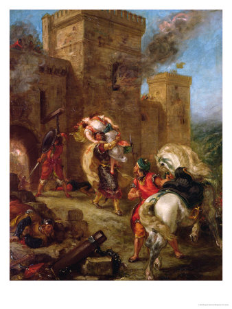 Rebecca Kidnapped by the Templar, Sir Brian De Bois-Guilbert, 1858
