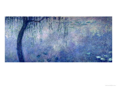 Waterlilies: Two Weeping Willows, Left Section, 1914-18