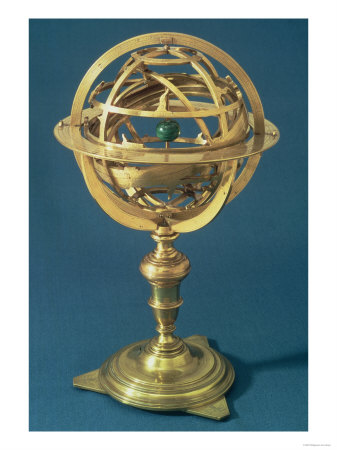 Armillary Sphere Made on the Ptolemaic System by Adam Heroldt, Rome, 1648