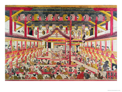 Interior of a Kabuki Theatre, circa 1745
