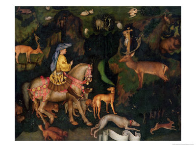 The Vision of Saint Eustace, circa 1438-42 (Egg Tempera on Wood)