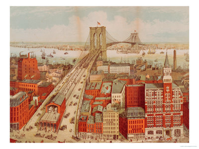 Brooklyn Bridge, circa 1883