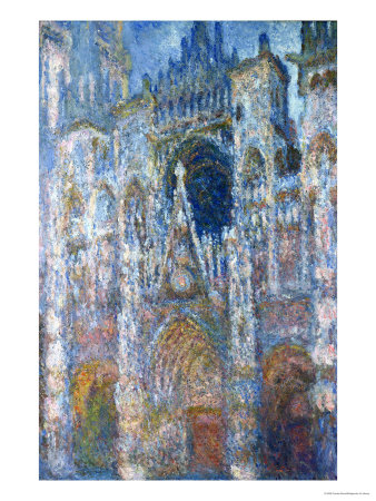 Rouen Cathedral, Blue Harmony, Morning Sunlight, 1894