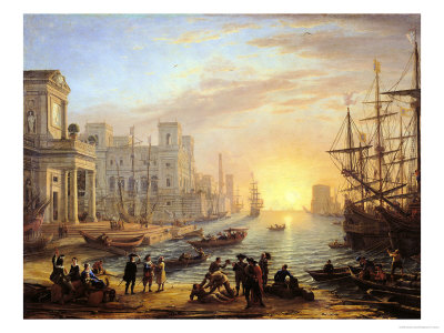 Sea Port at Sunset, 1639