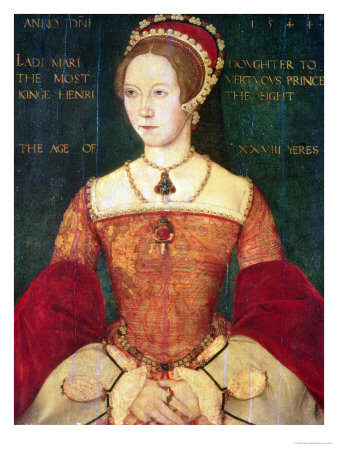 Portrait of Mary I or Mary Tudor (1516-58), Daughter of Henry VIII, at the Age of 28, 1544