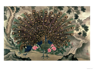 Peacocks and Pines, 18th-19th Century