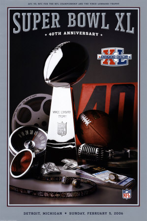Super Bowl 40 Theme Art Poster