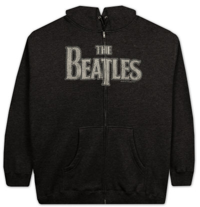 Zip Hoodie: The Beatles - Vintage Logo