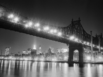 Queensboro Bridge and Manhattan at Night