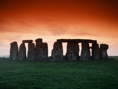 Buy Red Sky over Stonehenge at AllPosters.com