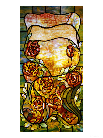 A Leaded Favrile Glass