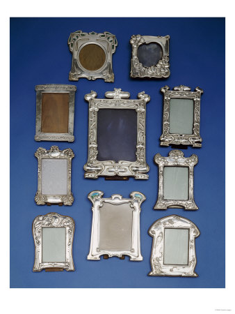 A Selection of Silver Art Nouveau Frames