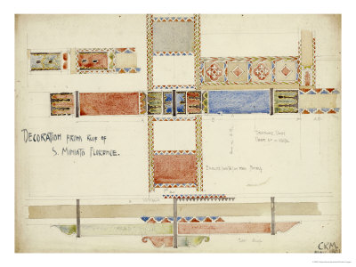 Florence, San Miniato, Studies of Decorative Ceiling Panels, 1891