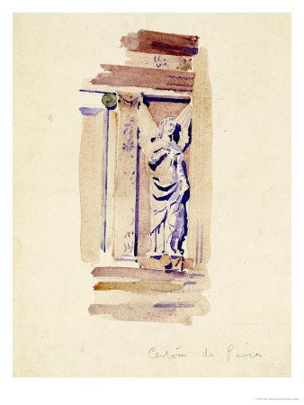 Certosa di Pavia, Study of an Angel Statue, 1891