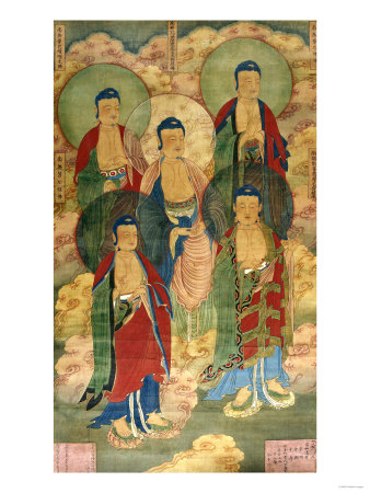 A Very Rare Buddhist Votive Painting, Dated Wanli 19th Year