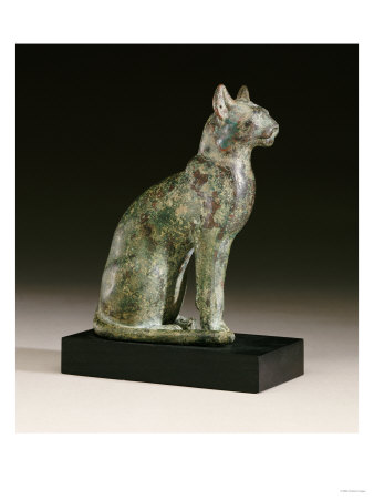 Egyptan bronze cat.