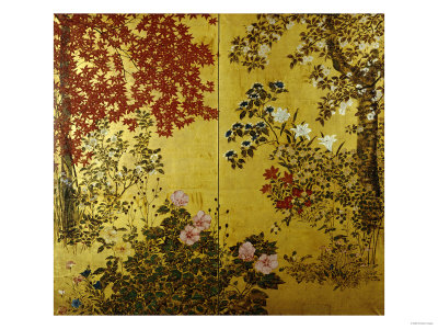 Camellias, Hydrangeas, Cherry Flowers, Lilies and Other Flowers, 18th Century