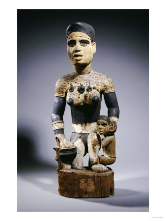 A Fine and Rare Yombe Maternity Figure