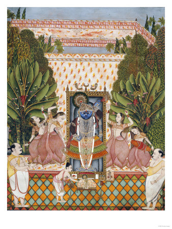 Worship of Shri Nathji, Probably Bundi or Kotah, circa 1825-50