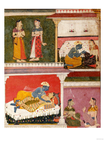 Illustration to Rasikapriya of Keshau Das, Mewar, Early 17th Century
