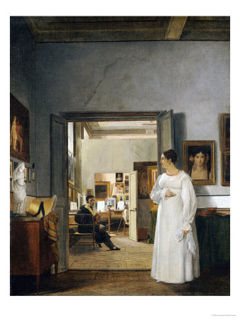 The Atelier of Ingres in Rome, 1818
