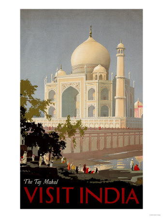 Buy Visit India, the Taj Mahal, circa 1930 at AllPosters.com