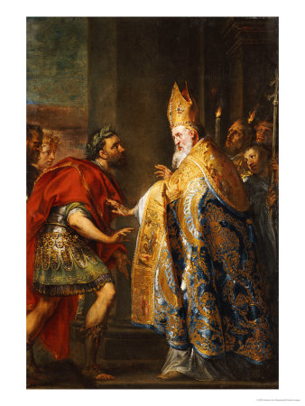 The Emporer Theodosius Before Saint Ambrose