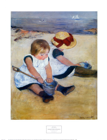 Children Playing on the Beach
