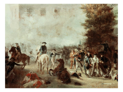 Washington at Battle of Germantown