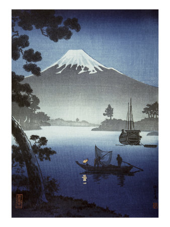Japanese Print (Mt Fuji from Tagonoura)