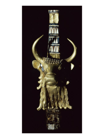 Bull on Sumerian Harp, ur, Mesopotamia