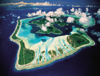 Buy Aerial View, Bora Bora, French Polynesia at AllPosters.com