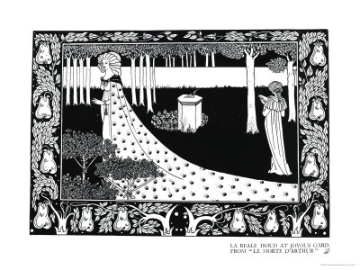 La Beale Isoud at Joyous Gard, Illustration from 