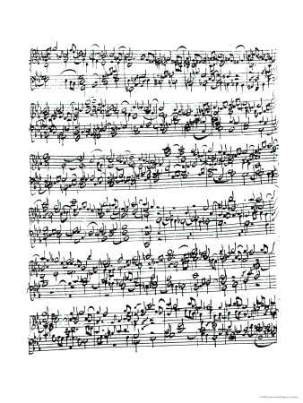 Music Score of Johann Sebastian Bach