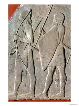 Relief Depicting the Imperial Guard, Nineveh, circa 695 BC